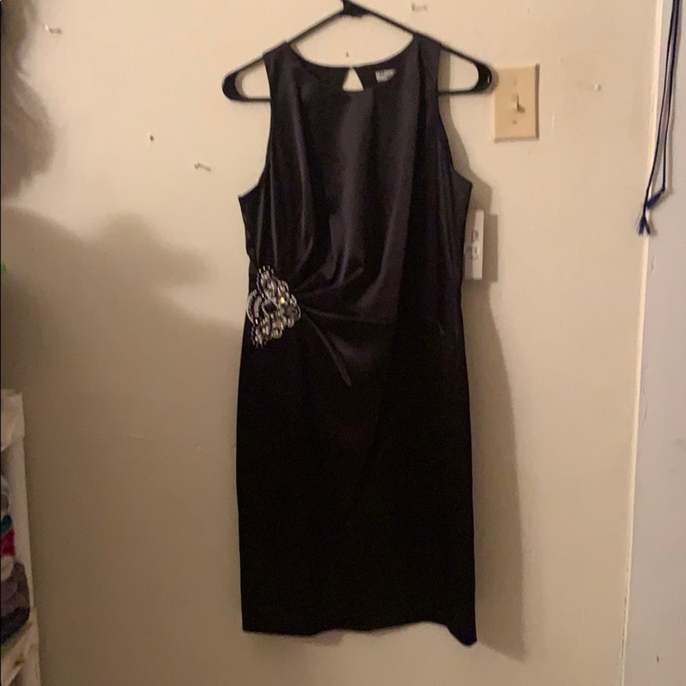 Eliza J satin cocktail dress